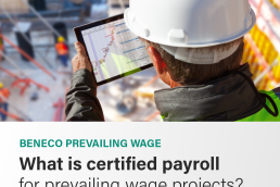 Certified payroll on prevailing wage projects