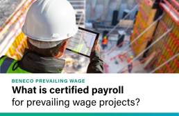 Certified payroll on prevailing wage projects