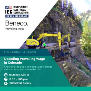 Join Beneco for a Prevailing Breakfast Seminar with IECRM in Colorado