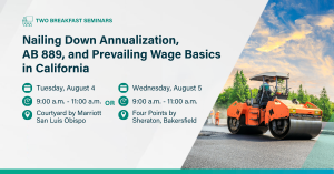 Join Beneco for our California Prevailing Wage Seminar in San Luis Obispo or Bakersfield